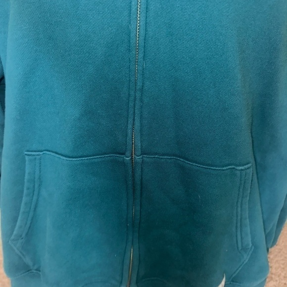 Men’s used green Eddie Bauer full zip hoodie size L large - Picture 3 of 4